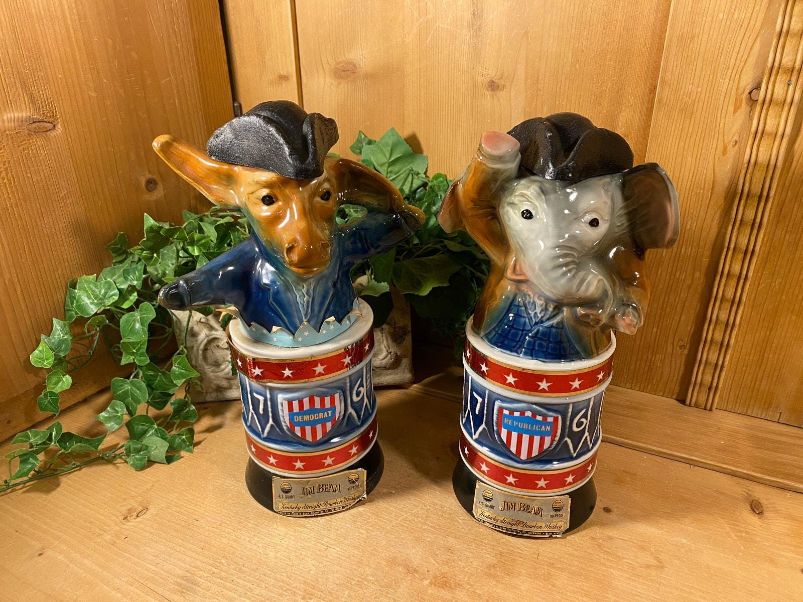 貴重！70'sバッファロージンビームデカンタ　アメリカアンティークUSAテキサス 貴重！70'sバッファロージンビームデカンタ アメリカ