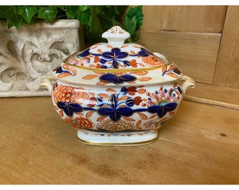 Vintage Blue & Orange John Rose Coalport Tea Pot with Lid | Coalport Tea Pot | Victorian Decor | Cottagecore Decor | Vintage Kitchen Decor