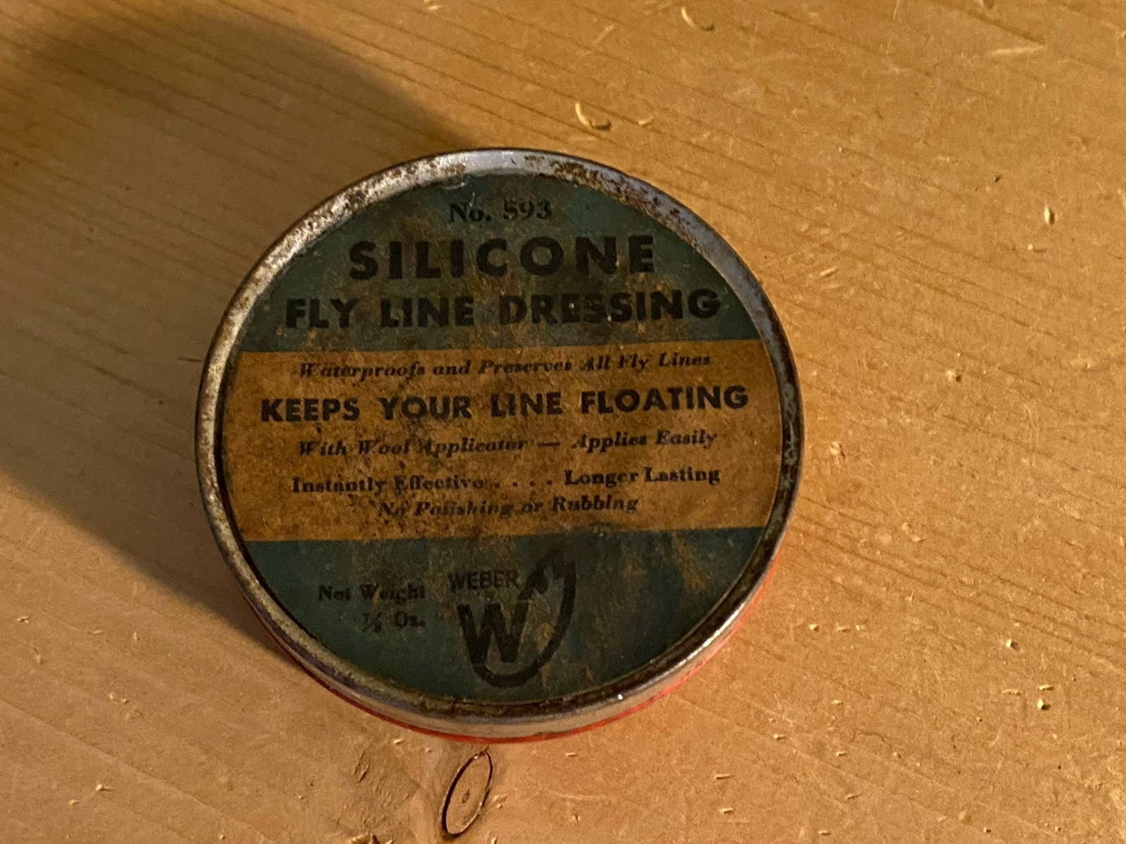 Vintage Fly Line Dressing in Red Tin | Weber Silicone Fly Line Dressing in  Round Red and Silver Tin | Midcentury Modern | MCM Shelf Decor - Etsy
