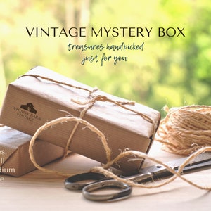 Vintage Mystery Box | Antique Mystery Box | Mystery Box | Vintage Lot | Home Decor Box | Farmhouse Box | Shabby Chic Box | Academia Box