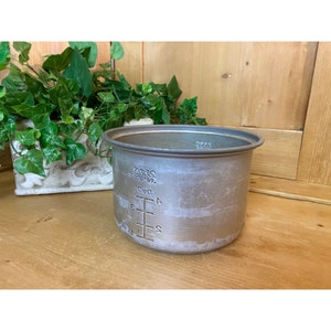 Vintage Aluminum Asian Rice Pot | Stock Pot | Inner Pot | Metal Pan Insert | Kitchen | Cooking Pot | Steamer | Asian Kitchen Decor
