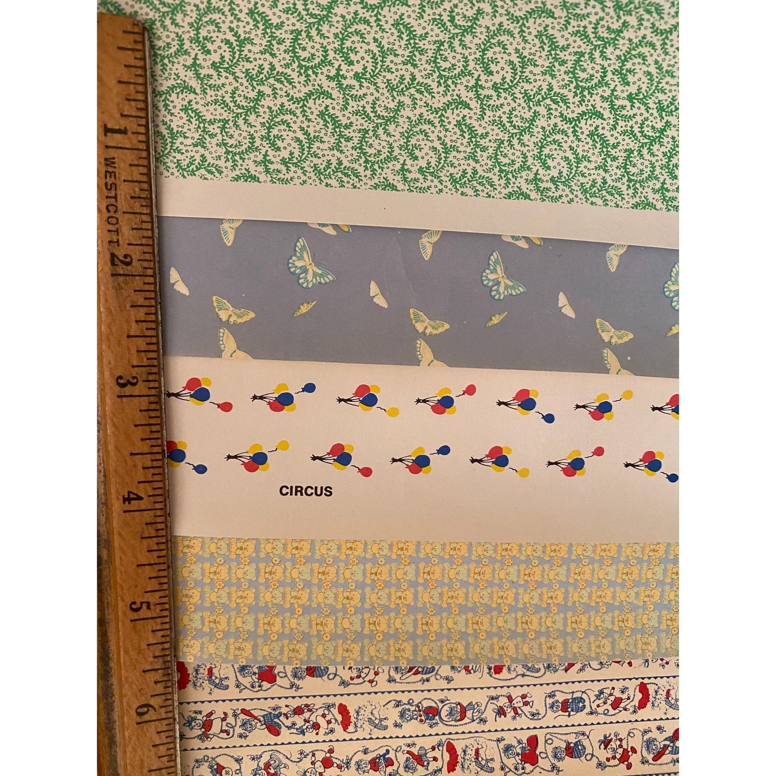 Vintage Dollhouse Wallpaper 5 Pieces of 12 X 18 Etsy