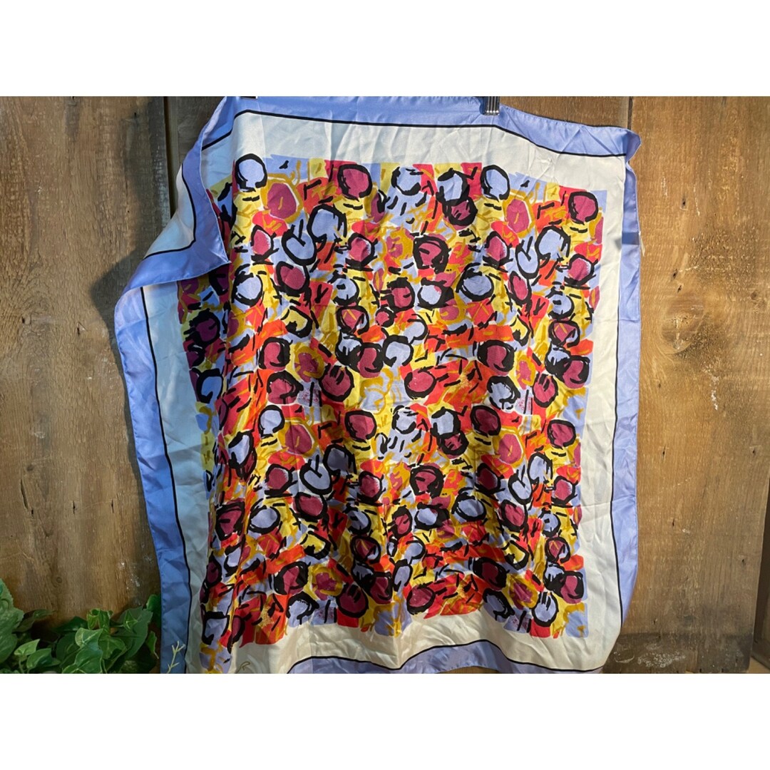 Vintage Pure Silk Scarf by A.C. Canova Georges Dubouef | 100% Silk ...