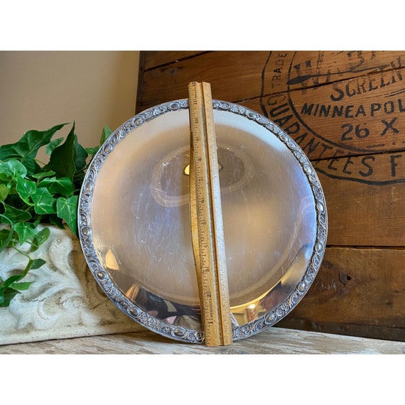 Vintage Silver Platter | WM Rogers and Son, 1921 | Academia