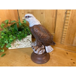 Vintage Eagle Figurine | Forest Core Statue | Ceramic Eagle | Vintage Decor | Forest Core Figurine | Vintage Ceramic Figurine