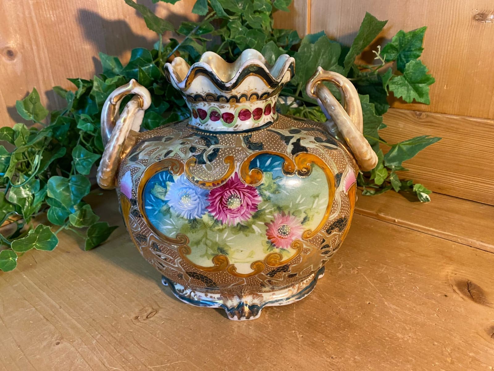 Nippon Two Handled Vase - Etsy