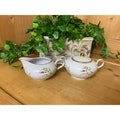 Vintage Floral Creamer and Sugar Made in Bavaria Germany | Treasure Chest | Cottagecore | Vintage Kitchenware | Tea Set