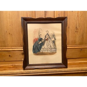 Vintage La Mode Illustrée Framed Artwork Print | La Monde Art | Vintage Print Art | Vintage Wall Decor | Victorian Art | Shabby Chic Art