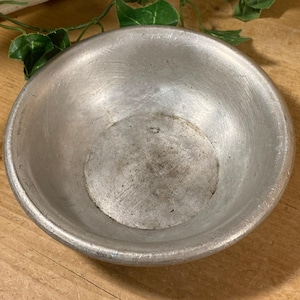 Vintage Metal Basin from Kuwait | Metal Mixing/Serving/Washing Bowl | Kuwait In English/Arabic | Middle East | Desert Storm | Academia