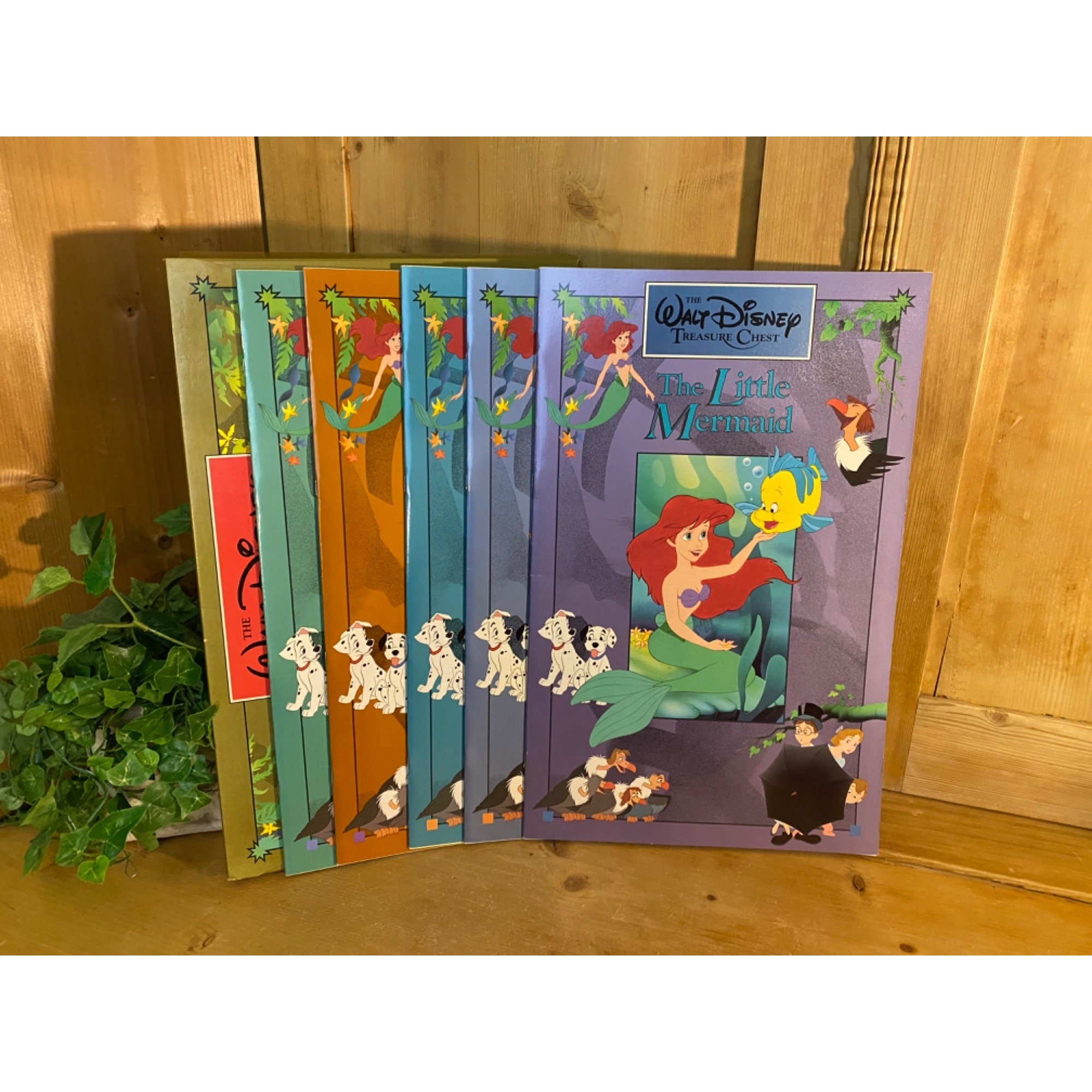 Vintage Walt Disney Treasure Chest Childrens Picture Book Set