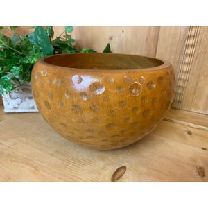 Vintage Large Wooden Vase | Round Wooden Salad Bowl | Boho Decor | Vintage Wall Decor | Dining and Serving | Oversized Bowl | Flower Vase