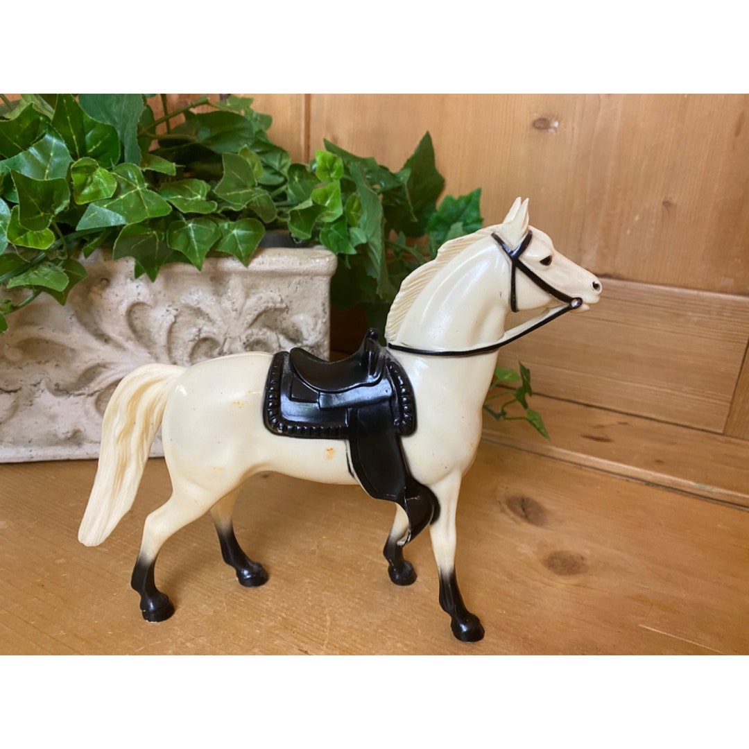 Vintage Plastic Cowboy Horse Toy 1950's Toy Western Toy Etsy