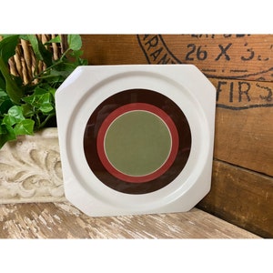 Vintage Villeroy and Boch Avant Garde Plate | Made in Luxembourg | MCM | Vintage Kitchen Decor | Brown, Rust, Green  | Dining | Serving