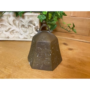 Vintage Brass Temple Bell | Buddhist Ritual Bell | Tibetan Temple Gong (no clapper) | Academia | Asian Shelf Decor | Decorative Bronze Bell