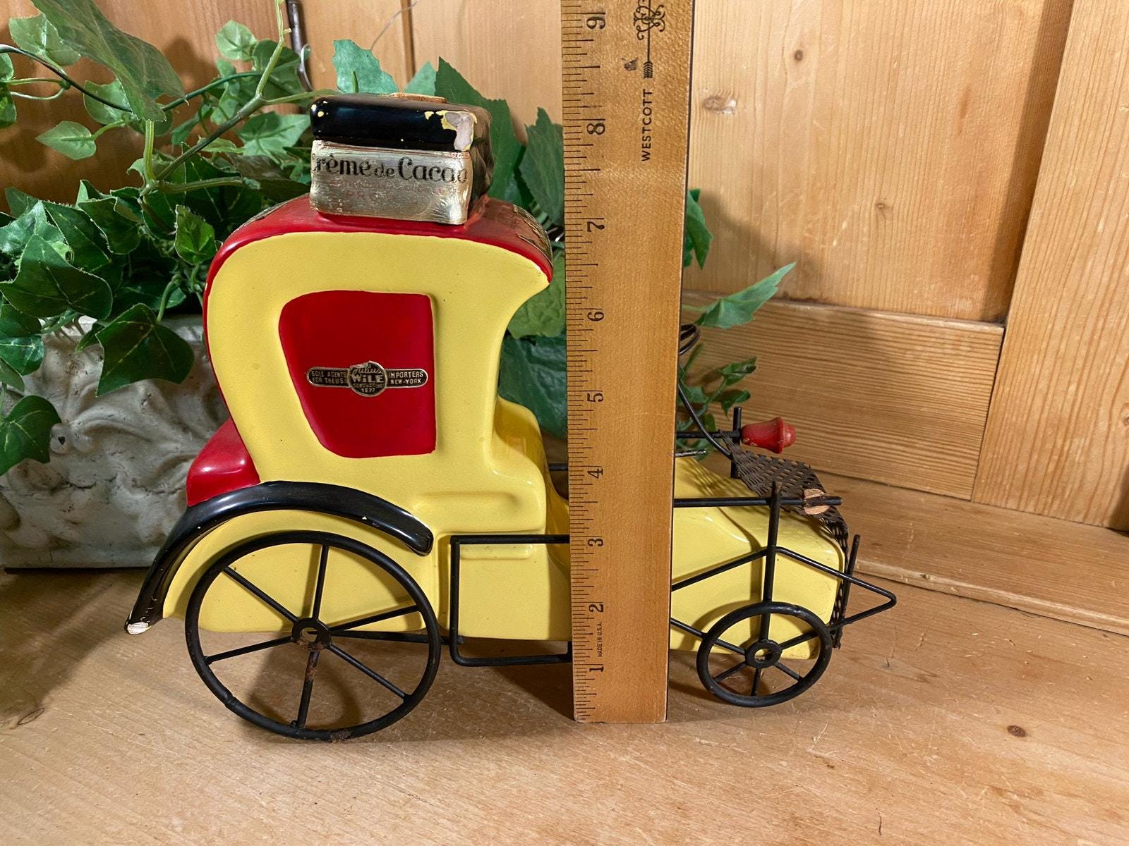 Vintage Garnier Liqueurs Creme De Cocao Car Decanter Bottle