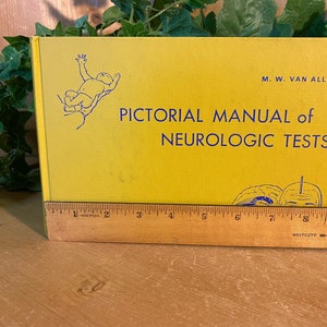 Vintage Manual Of Neurologic Tests Hardcover Book | M. W. Van Allen | Illustrated By George Buckley | 1969 Year Book Medical Publishers Inc bild 2