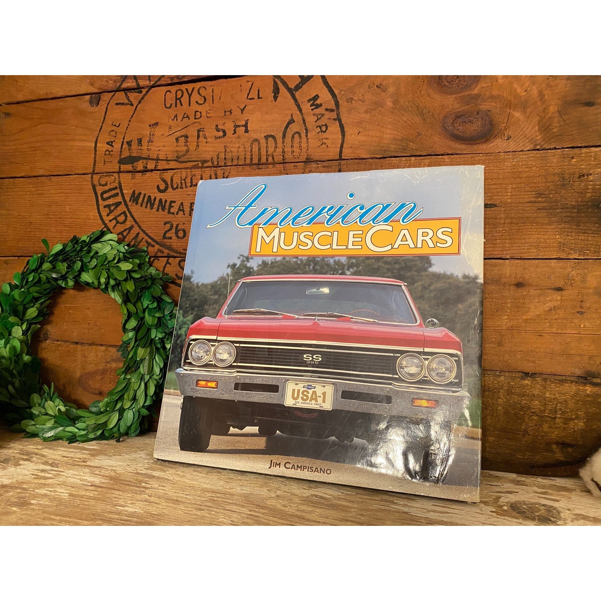 Vintage American Muscle Cars Coffee Table Book Jim Campisano Etsy 日本