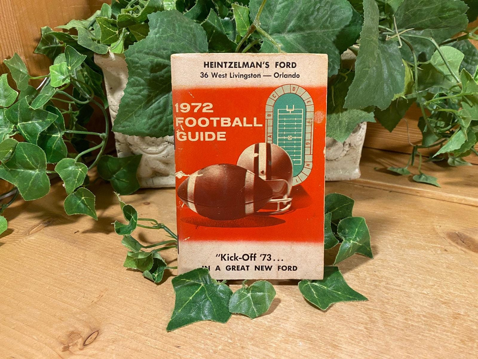 Vintage 1972 Football Guide | Heintzelman Ford - Orlando | Vintage