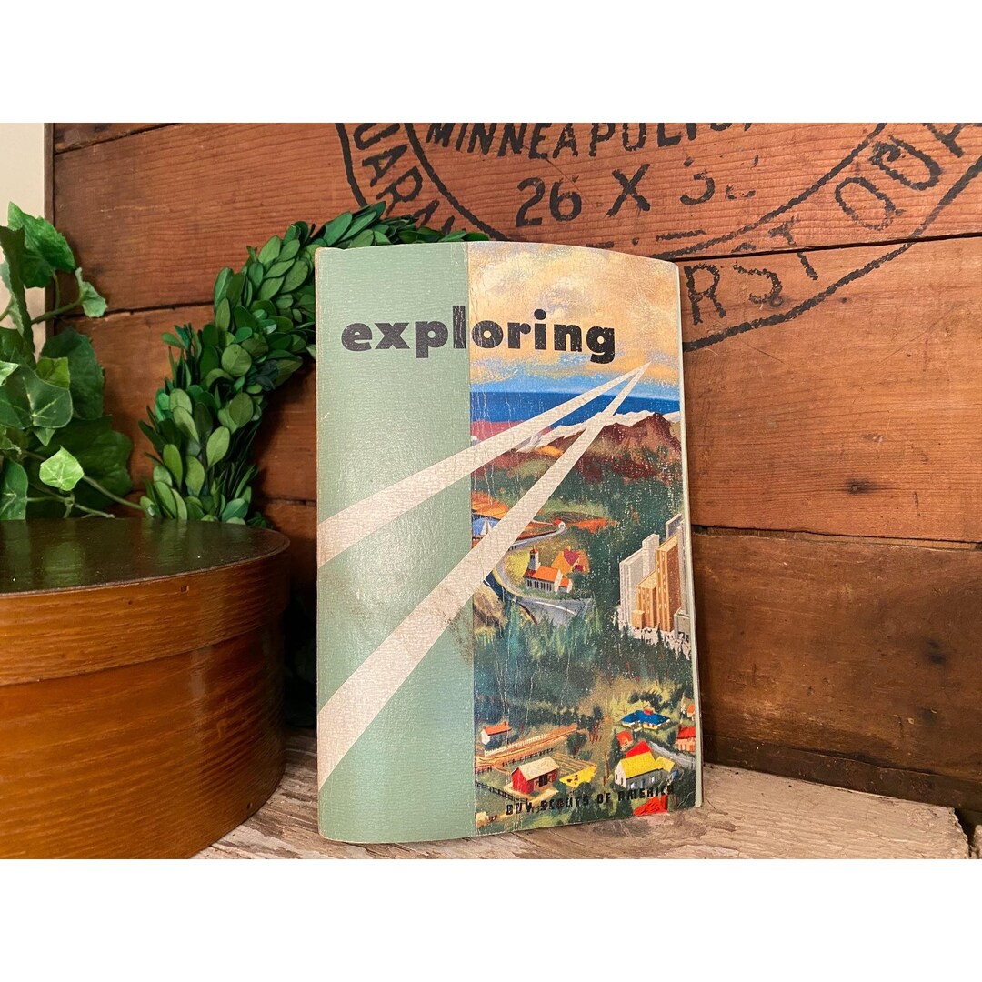 Vintage Boy Scouts Exploring Handbook 1958 Boy Scout Manual Vintage Boy