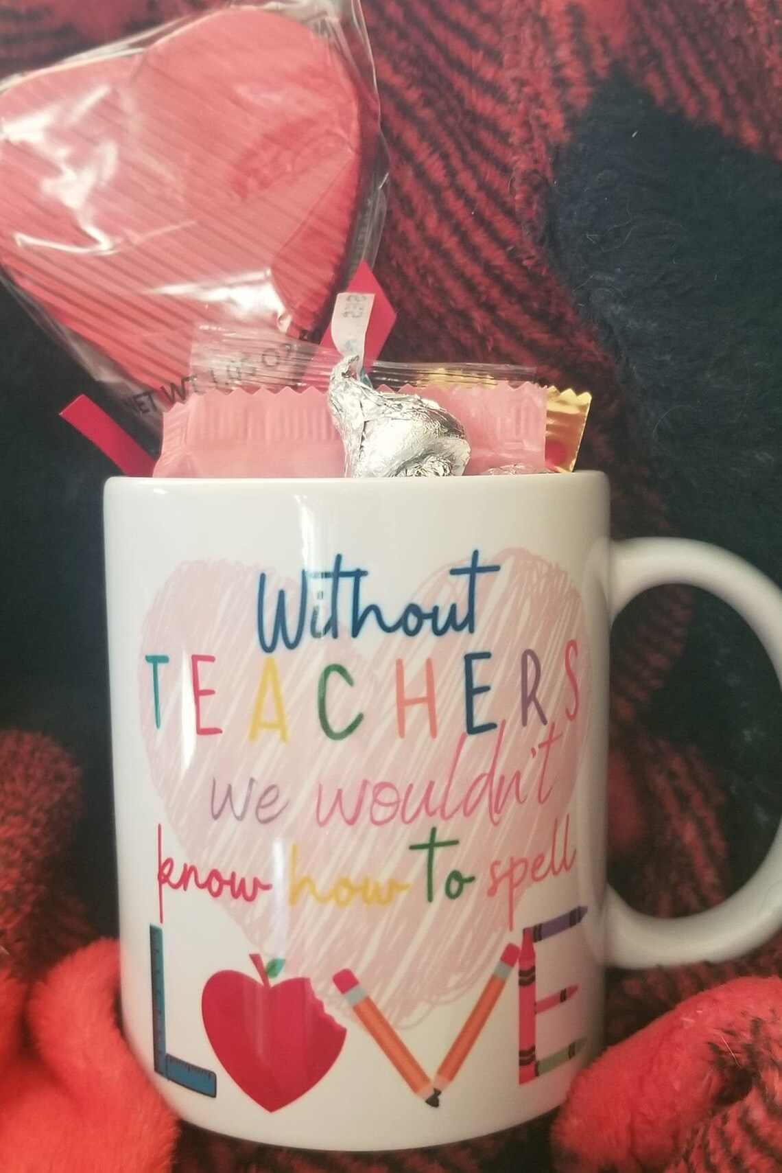 11 oz. Teacher mug love your teacher Valentine's Day Etsy