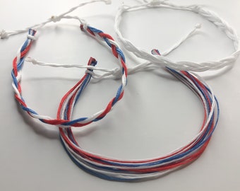 Wax Cord Bracelets, Braided bracelets [SHIPS FROM USA]
