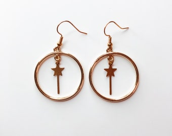 Star Drop Earrings, Star Drop and Dangle Earrings [SHIPS FROM USA]