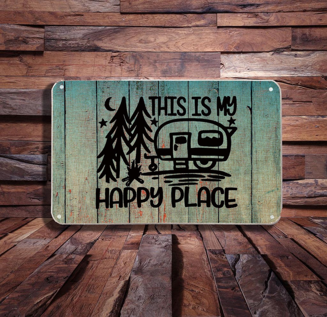 This is My Happy Place Camper Door Metal Signs Farmhouse Etsy