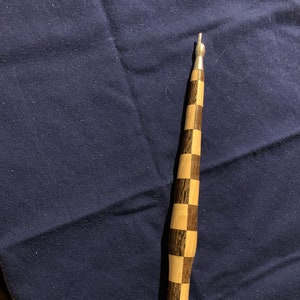 Hickory and Wenge Wood Checkered Patterned Yad