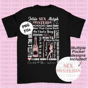 Jessie Murph Hysteria Worldwide Hysteria Songs svg, png Digital download INSTANT DOWNLOAD tshirt graphic, sticker, decal graphic