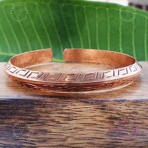 Thick Solid Copper Bangle | Healing Copper Bangle | Round Copper Bangle | Stackable Copper Bangle | Nepal Handmade Copper Women Men Bangle