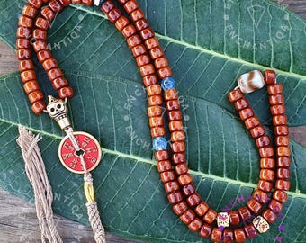チベットの角型数珠（108珠） - Nepalmashop - Etsy 日本