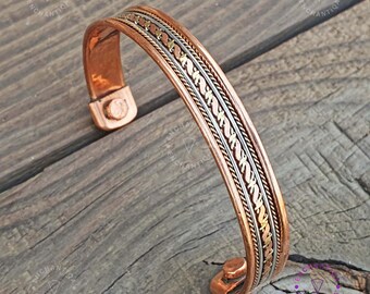 Bracciale Magnetico In Rame Puro, Regalo Per Alleviare Il - Foto 3
