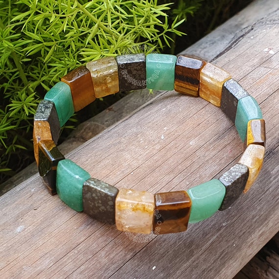 MONEY MAGNET Bracelet| Pyrite, Jade, Citrine and Tigers eye| Attract Money,  wealth and abundance