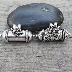 925 Silver Lord Hanuman Pendant Kavach, God Tribal India Jewelry Hindu Ethnic Taweez, Religious Sacred Gift, Meditation Accessory God Amulet