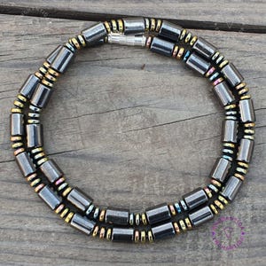 Magnetic Hematite Necklace: Unisex Healing Energy, Stress Relief