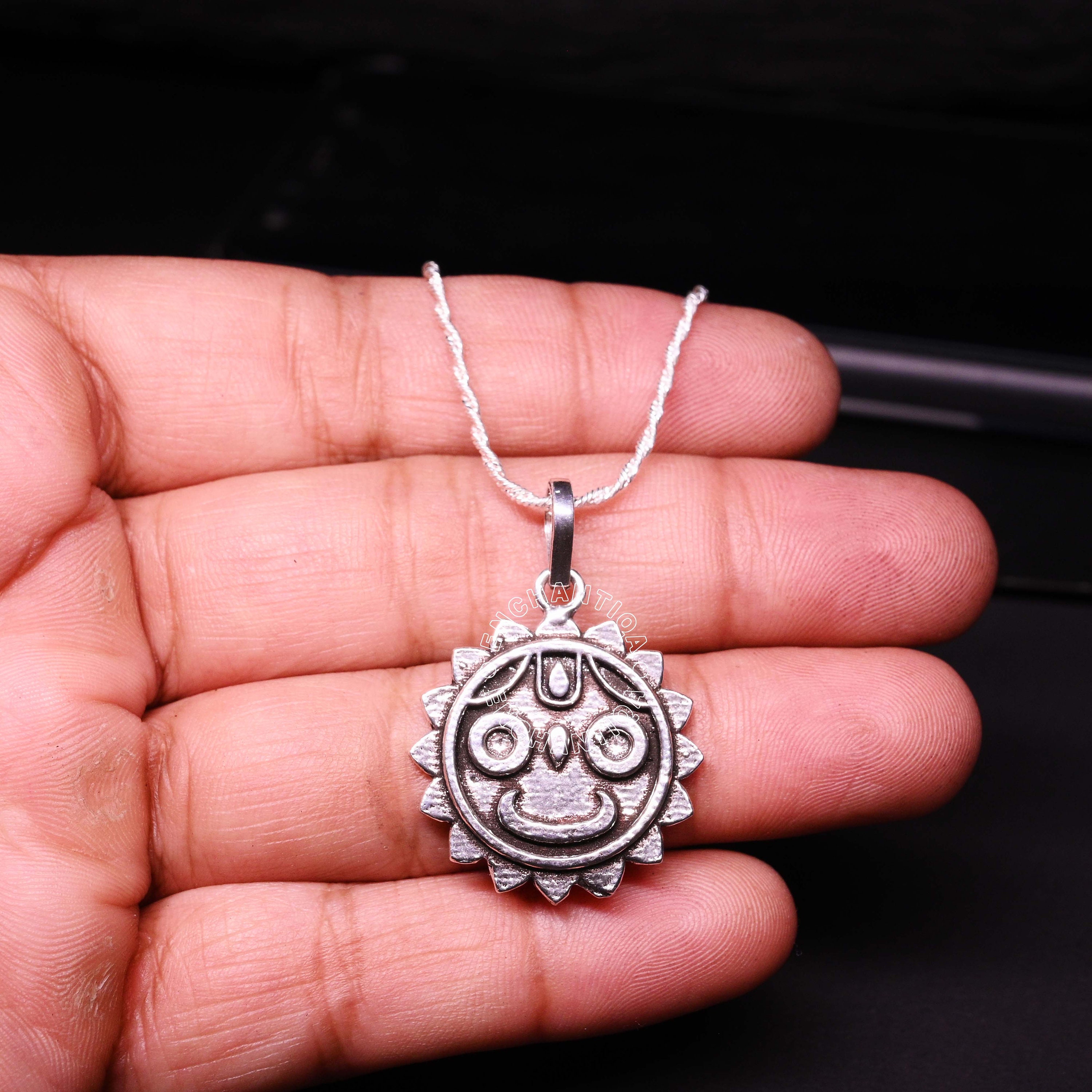 Lord Jagannath Pendant 925 Sterling Silver Divine Symbol of Protection ...