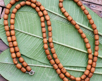One/Two/Three Row Round Handmade Tulsi Kanthimala, Tulsi Necklace - Hare Krishna Kanthi Mala, Krishna Prayer Mala necklace