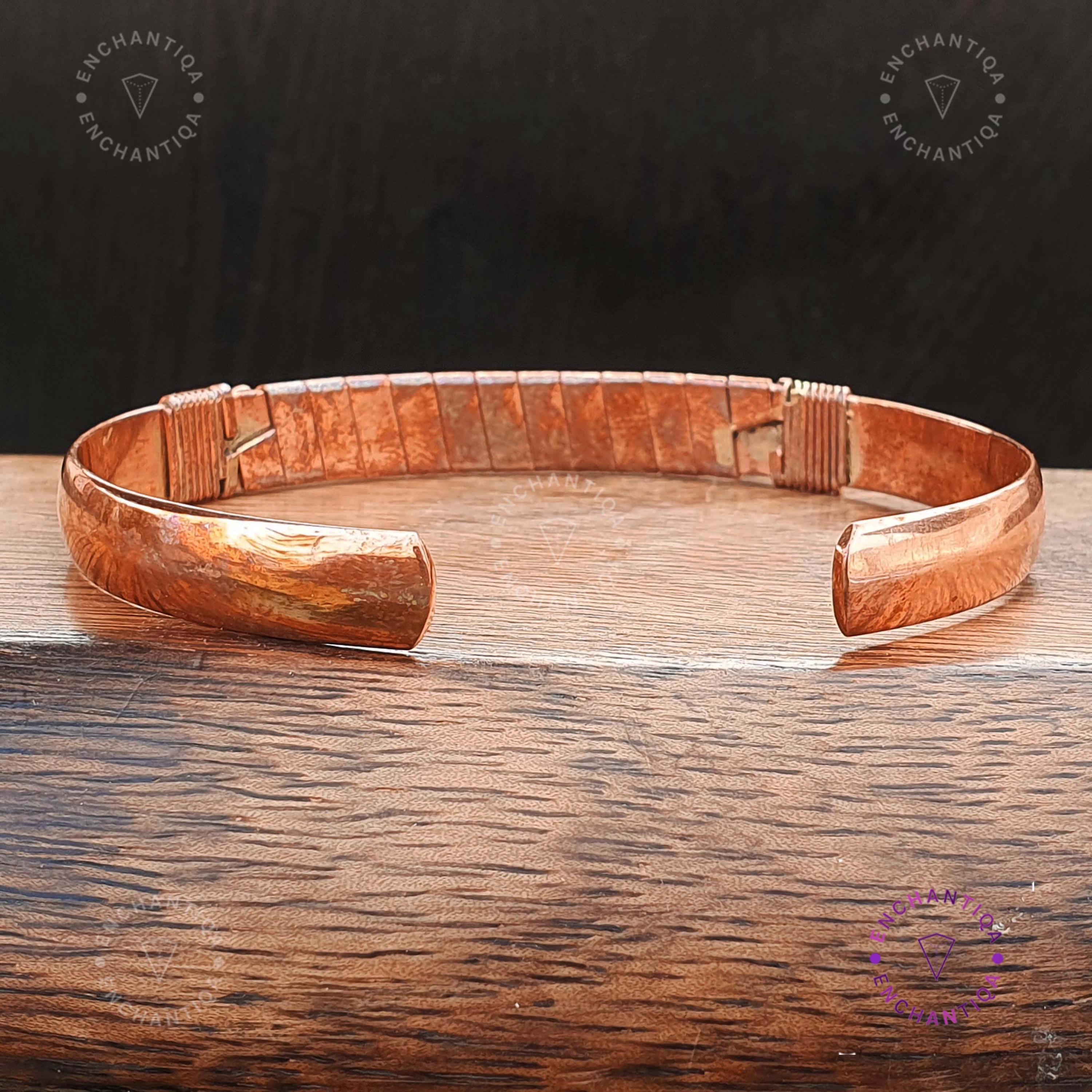Braccialetto in rame fatto a mano: bracciale etnico boho, Nepal - Italia