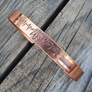 Pure Copper Design Cuff Bracelet | Handmade Copper Banglel | Handmade Nepal Solid Copper Cuff Bracelet | Men&#39;s or Women&#39;s copper bracelet