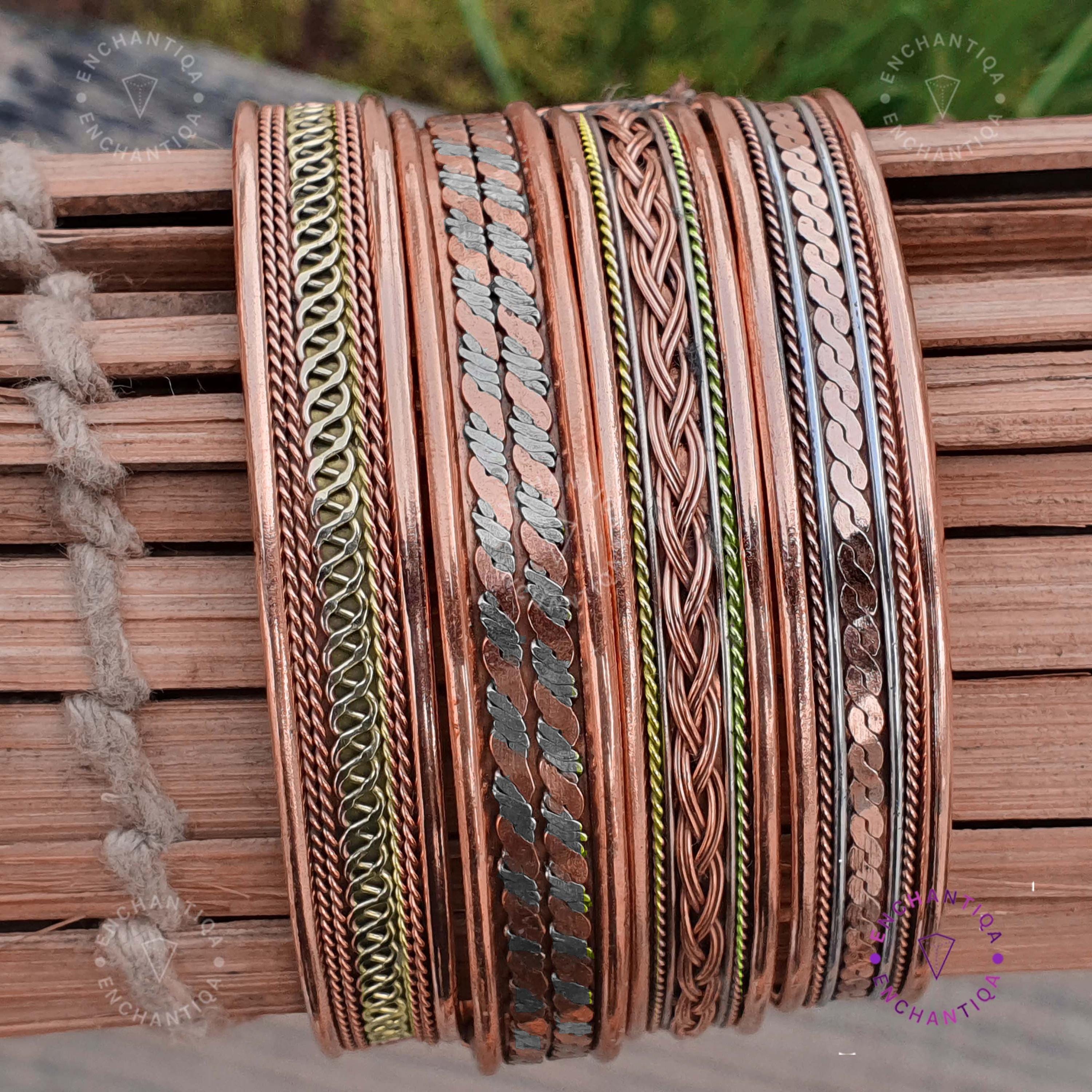 Bracciale Magnetico In Rame Puro Per Il Sollievo Dal Dolore Da Artrite E Laumento Dellenergia Polsino Regolabile 83 Mm