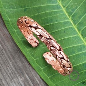 Handmade Braided Copper Bracelet: Unisex Boho Cuff, Nepal