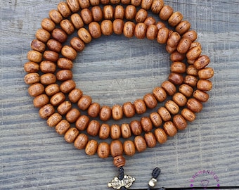 Bracciale uomo legno intrecciato in corda Tibetano da Buddha etnico con nodo eBa Bracciale uomo legno intrecciato in corda Tibetano da Buddha etnico con nodo eBa
