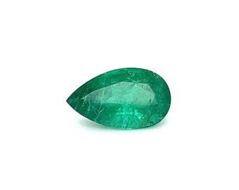 2.16 Carats Natural GIA Certified Pear cut Pear beryl Emerald Engagement Ring gemstone