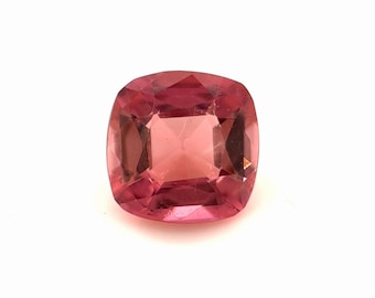 Natural Pink Tourmaline 1.17 CT Square Cushion Cut Loose Gemstone, Pink Tourmaline, Natural Pink Gemstone for Fine Jewelry