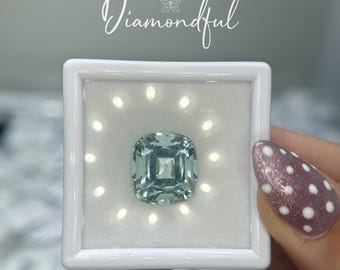 Natural Aquamarine 13.15 CT Cushion Cut Loose Gemstone, Light Blue Aquamarine, Natural Aquamarine for Fine Jewelry