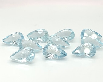 Peer briljante snit passend aquamarijn 9X6MM Oval Cut Natuurlijk aquamarijn Goede kwaliteit met uitstekende snede