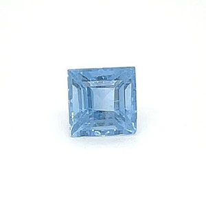 2.30ct loose SQ Baguette Cut Blue Santamaria aquamarine engagement ring gemstone