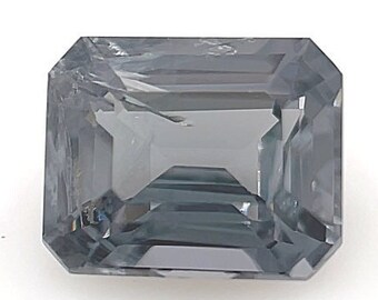 Top Quality Untreated AAAA quality 1.03 CT loose Emerald Cut Grey Spinel engagement ring gemstone