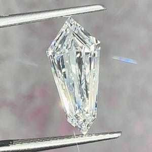 1.48 carat VS2 F Modified Kite Step Cut, Shield Cut diamond, CVD Lab Grown Diamond Conflict Free IGI certified loose Diamond Engagement Ring