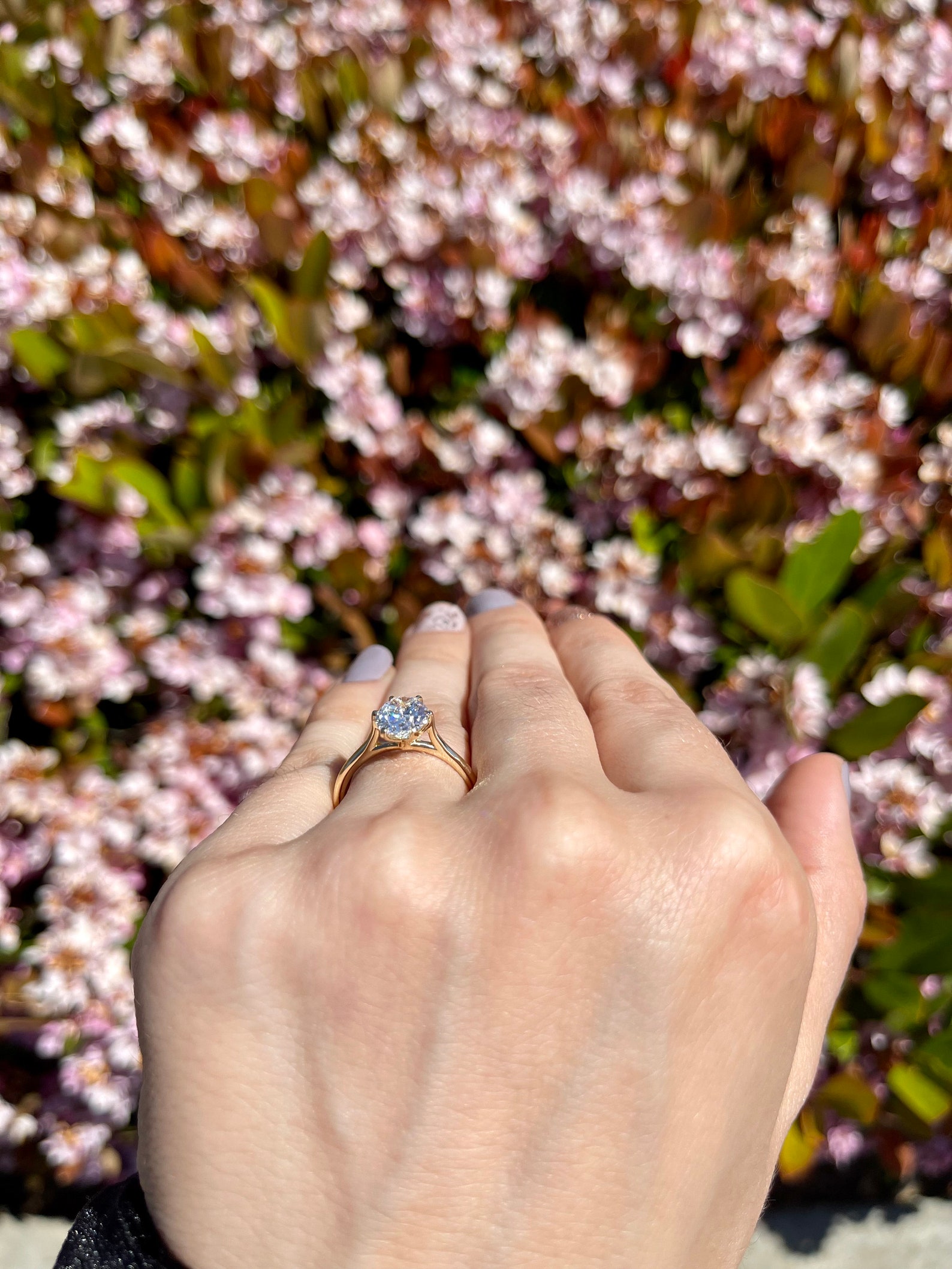 GIA Oval Brilliant Natural Earth Mined Diamond Solitaire | Etsy